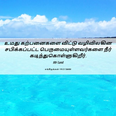 Picture 06 - சங்கீதங்கள் 119:21 TAMIRV - உமது கற்பனைகளை - Bible Verse Picture
