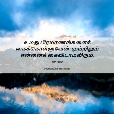 Picture 06 - சங்கீதங்கள் 119:8 TAMIRV - உமது - Bible Verse Picture