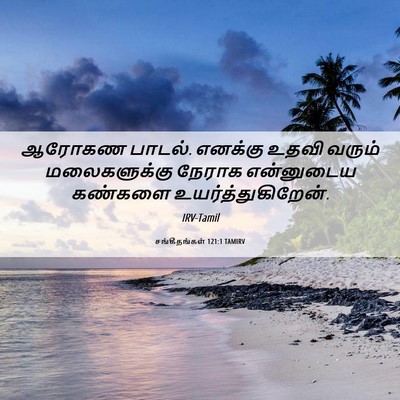 Picture 06 - சங்கீதங்கள் 121:1 TAMIRV - ஆரோகண பாடல். - Bible Verse Picture