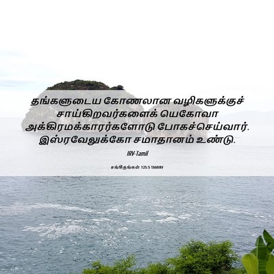Picture 06 - சங்கீதங்கள் 125:5 TAMIRV - தங்களுடைய கோணலான - Bible Verse Picture