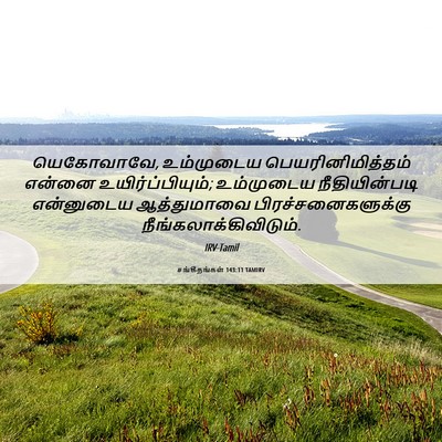 Picture 06 - சங்கீதங்கள் 143:11 TAMIRV - யெகோவாவே, - Bible Verse Picture