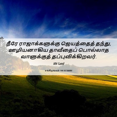 Picture 06 - சங்கீதங்கள் 144:10 TAMIRV - நீரே - Bible Verse Picture