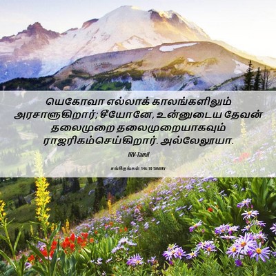 Picture 06 - சங்கீதங்கள் 146:10 TAMIRV - யெகோவா எல்லாக் - Bible Verse Picture
