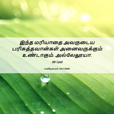 Picture 06 - சங்கீதங்கள் 149:9 TAMIRV - இந்த மரியாதை - Bible Verse Picture