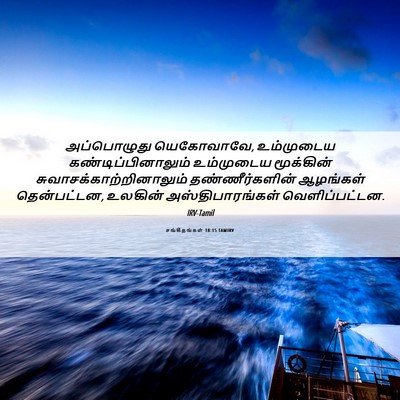 Picture 06 - சங்கீதங்கள் 18:15 TAMIRV - அப்பொழுது - Bible Verse Picture