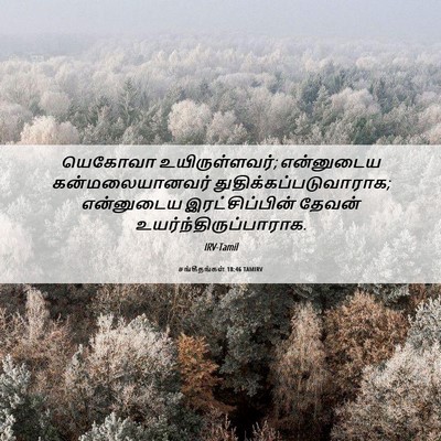 Picture 06 - சங்கீதங்கள் 18:46 TAMIRV - யெகோவா - Bible Verse Picture