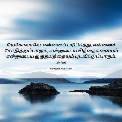 Picture 06 - சங்கீதங்கள் 26:2 TAMIRV - யெகோவாவே, என்னைப் - Bible Verse Picture