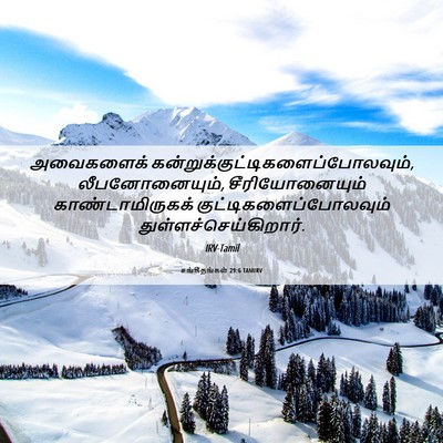 Picture 06 - சங்கீதங்கள் 29:6 TAMIRV - அவைகளைக் - Bible Verse Picture