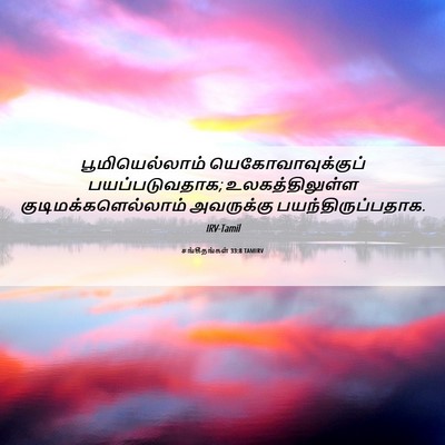 Picture 06 - சங்கீதங்கள் 33:8 TAMIRV - பூமியெல்லாம் - Bible Verse Picture