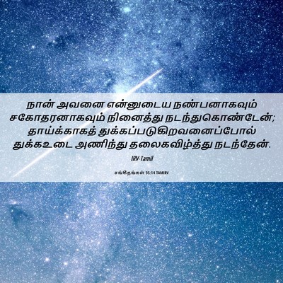 Picture 06 - சங்கீதங்கள் 35:14 TAMIRV - நான் அவனை - Bible Verse Picture