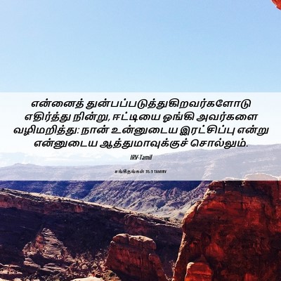 Picture 06 - சங்கீதங்கள் 35:3 TAMIRV - என்னைத் - Bible Verse Picture