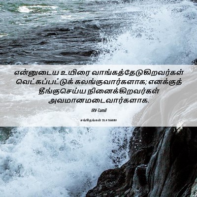 Picture 06 - சங்கீதங்கள் 35:4 TAMIRV - என்னுடைய உயிரை - Bible Verse Picture