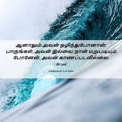 Picture 06 - சங்கீதங்கள் 37:36 TAMIRV - ஆனாலும் அவன் - Bible Verse Picture