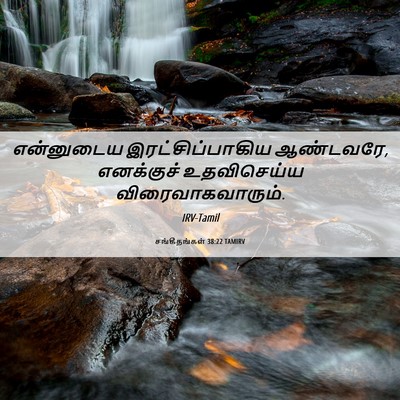 Picture 06 - சங்கீதங்கள் 38:22 TAMIRV - என்னுடைய - Bible Verse Picture