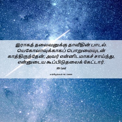 Picture 06 - சங்கீதங்கள் 40:1 TAMIRV - இராகத் தலைவனுக்கு - Bible Verse Picture