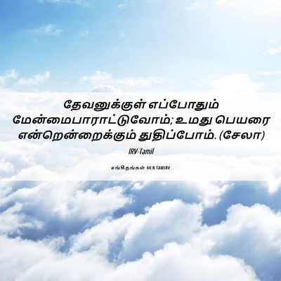 Picture 06 - சங்கீதங்கள் 44:8 TAMIRV - தேவனுக்குள் - Bible Verse Picture