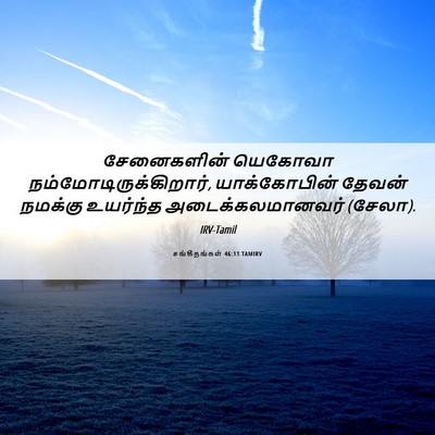 Picture 06 - சங்கீதங்கள் 46:11 TAMIRV - சேனைகளின் யெகோவா - Bible Verse Picture