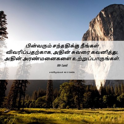Picture 06 - சங்கீதங்கள் 48:13 TAMIRV - பின்வரும் - Bible Verse Picture