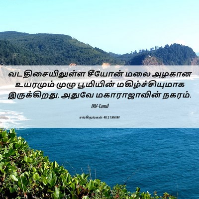 Picture 06 - சங்கீதங்கள் 48:2 TAMIRV - வடதிசையிலுள்ள - Bible Verse Picture