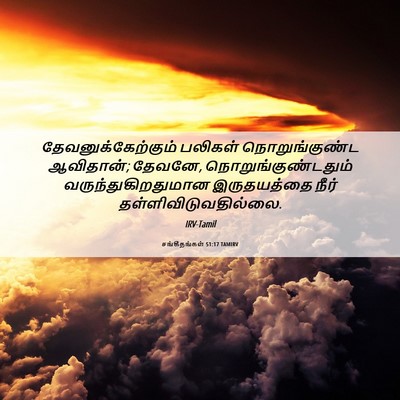 Picture 06 - சங்கீதங்கள் 51:17 TAMIRV - தேவனுக்கேற்கும் - Bible Verse Picture