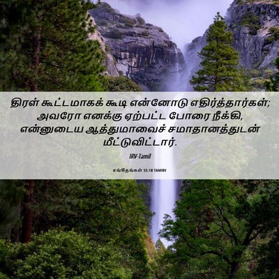 Picture 06 - சங்கீதங்கள் 55:18 TAMIRV - திரள் கூட்டமாகக் - Bible Verse Picture