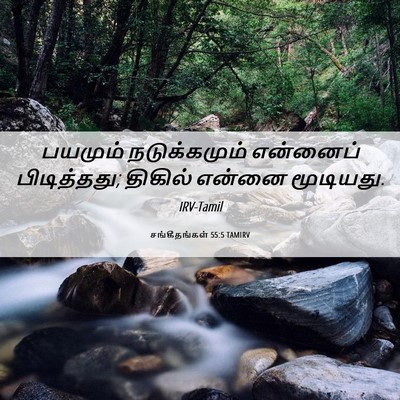 Picture 06 - சங்கீதங்கள் 55:5 TAMIRV - பயமும் நடுக்கமும் - Bible Verse Picture