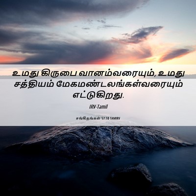 Picture 06 - சங்கீதங்கள் 57:10 TAMIRV - உமது கிருபை - Bible Verse Picture