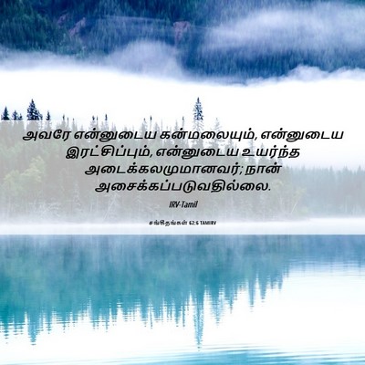Picture 06 - சங்கீதங்கள் 62:6 TAMIRV - அவரே என்னுடைய - Bible Verse Picture