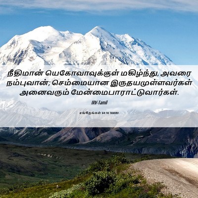Picture 06 - சங்கீதங்கள் 64:10 TAMIRV - நீதிமான் - Bible Verse Picture