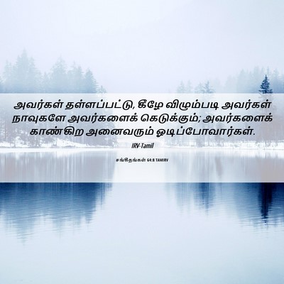 Picture 06 - சங்கீதங்கள் 64:8 TAMIRV - அவர்கள் - Bible Verse Picture