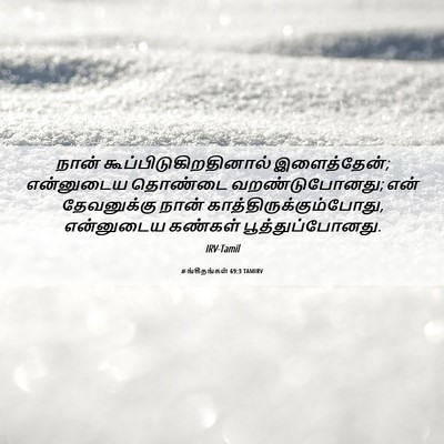 Picture 06 - சங்கீதங்கள் 69:3 TAMIRV - நான் - Bible Verse Picture