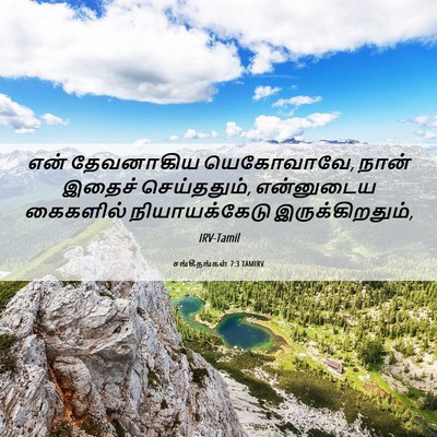 Picture 06 - சங்கீதங்கள் 7:3 TAMIRV - என் தேவனாகிய - Bible Verse Picture
