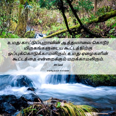 Picture 06 - சங்கீதங்கள் 74:19 TAMIRV - உமது - Bible Verse Picture