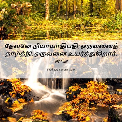 Picture 06 - சங்கீதங்கள் 75:7 TAMIRV - தேவனே - Bible Verse Picture