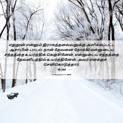 Picture 06 - சங்கீதங்கள் 77:1 TAMIRV - எதுதூன் என்னும் - Bible Verse Picture