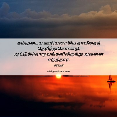Picture 06 - சங்கீதங்கள் 78:70 TAMIRV - தம்முடைய - Bible Verse Picture