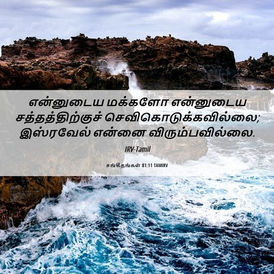 Picture 06 - சங்கீதங்கள் 81:11 TAMIRV - என்னுடைய மக்களோ - Bible Verse Picture
