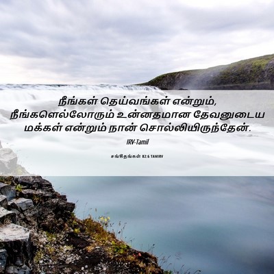Picture 06 - சங்கீதங்கள் 82:6 TAMIRV - நீங்கள் - Bible Verse Picture