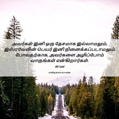 Picture 06 - சங்கீதங்கள் 83:4 TAMIRV - அவர்கள் இனி ஒரு - Bible Verse Picture