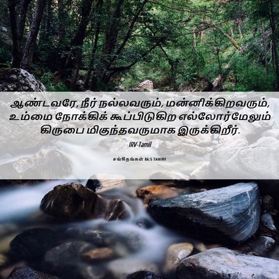 Picture 06 - சங்கீதங்கள் 86:5 TAMIRV - ஆண்டவரே, நீர் - Bible Verse Picture