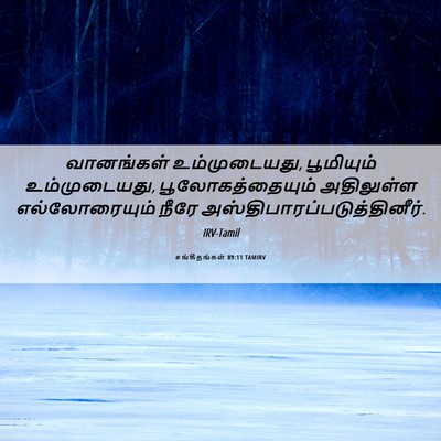 Picture 06 - சங்கீதங்கள் 89:11 TAMIRV - வானங்கள் - Bible Verse Picture