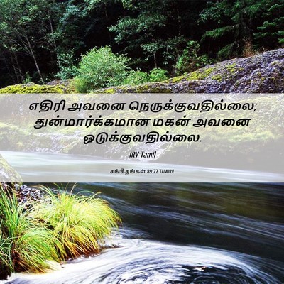 Picture 06 - சங்கீதங்கள் 89:22 TAMIRV - எதிரி அவனை - Bible Verse Picture