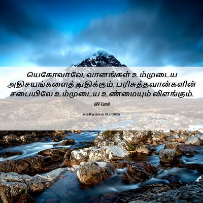Picture 06 - சங்கீதங்கள் 89:5 TAMIRV - யெகோவாவே, - Bible Verse Picture