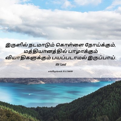 Picture 06 - சங்கீதங்கள் 91:6 TAMIRV - இருளில் நடமாடும் - Bible Verse Picture