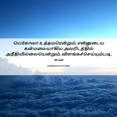 Picture 06 - சங்கீதங்கள் 92:14 TAMIRV - யெகோவா - Bible Verse Picture