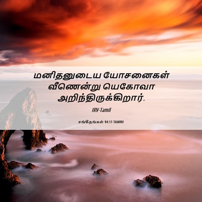 Picture 06 - சங்கீதங்கள் 94:11 TAMIRV - மனிதனுடைய - Bible Verse Picture
