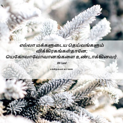 Picture 06 - சங்கீதங்கள் 96:5 TAMIRV - எல்லா மக்களுடைய - Bible Verse Picture