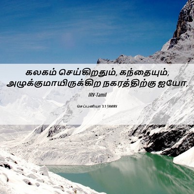 Picture 06 - செப்பனியா 3:1 TAMIRV - கலகம் - Bible Verse Picture