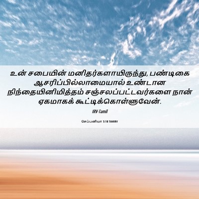 Picture 06 - செப்பனியா 3:18 TAMIRV - உன் சபையின் - Bible Verse Picture