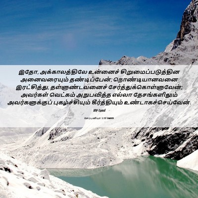 Picture 06 - செப்பனியா 3:19 TAMIRV - இதோ, அக்காலத்திலே - Bible Verse Picture